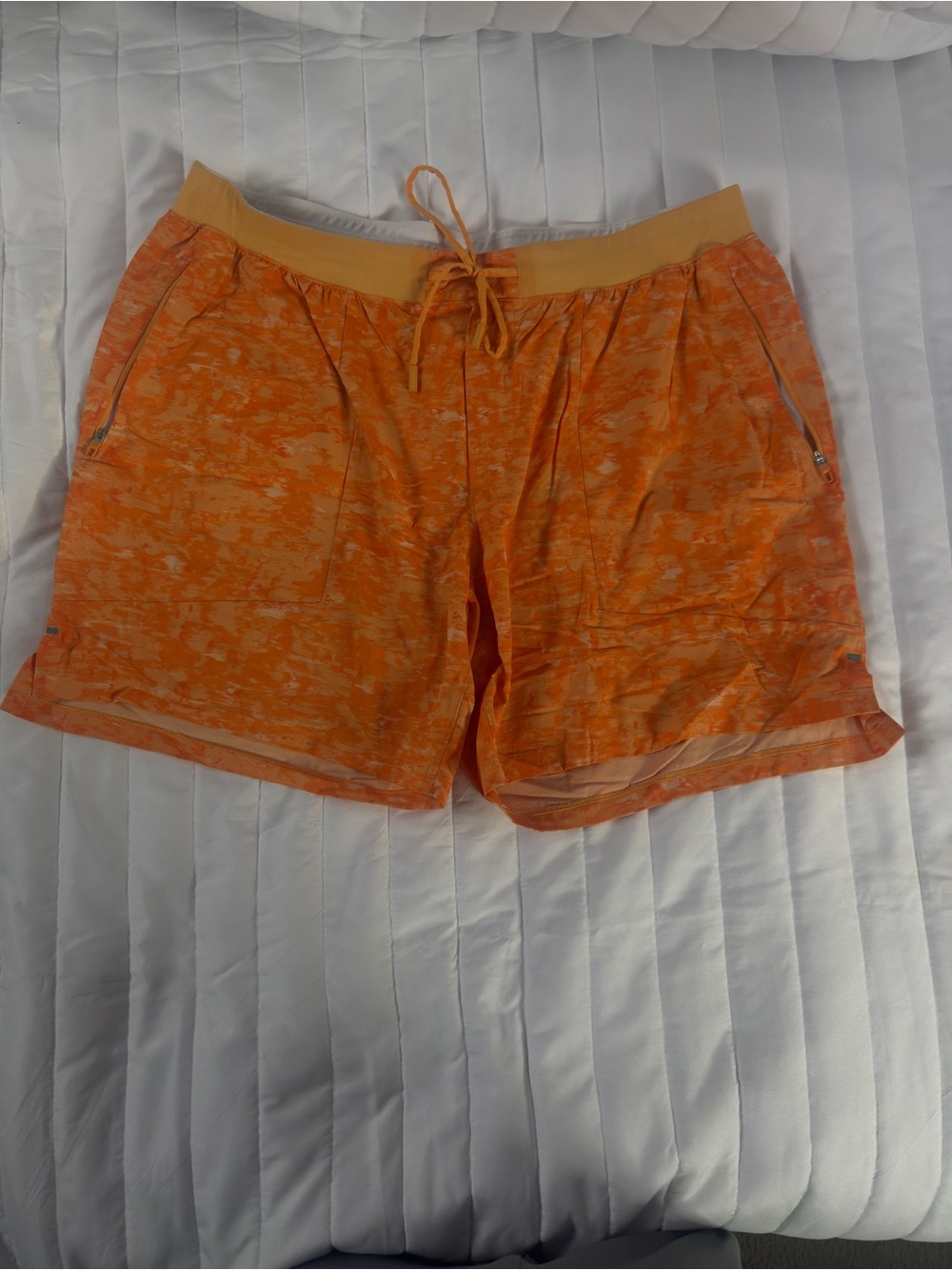 lululemon athletica Orange Heather Athletic Shorts